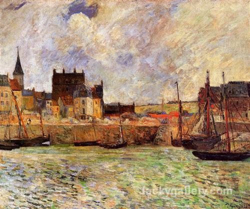Harbour Scene, Dieppe by Paul Gauguin paintings reproduction
